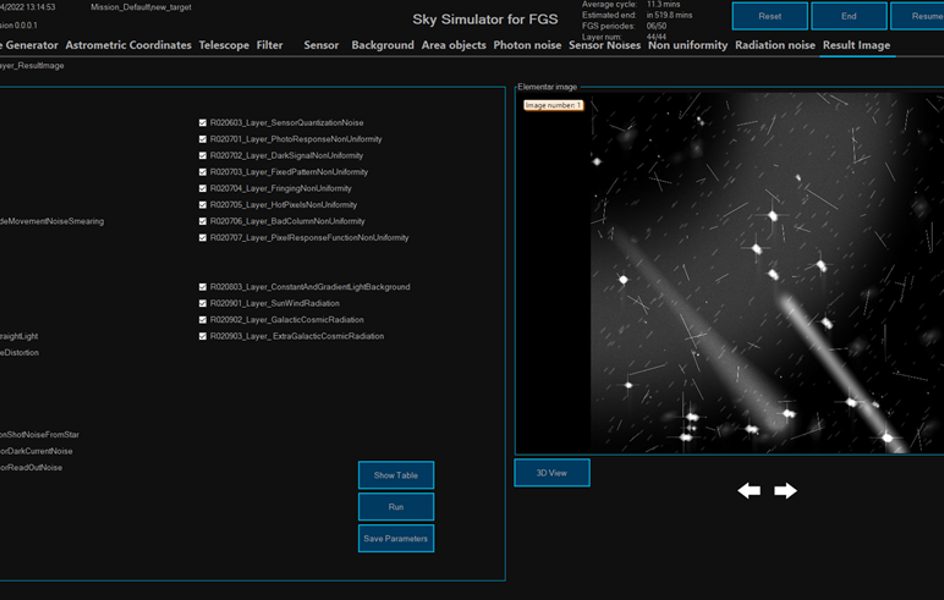 SkySim4FGS - Sky simulator for fine guidance sensor