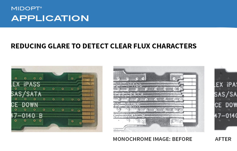 Reducing Glare for Optical Character Recognition On Clear Flux
